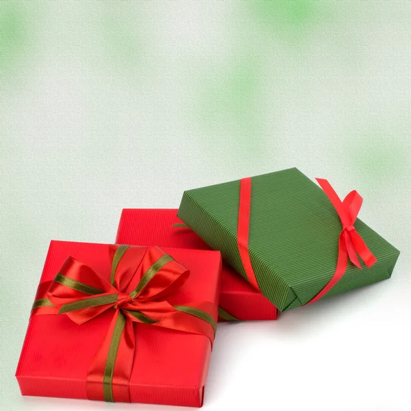 stock image Festive gift box stack