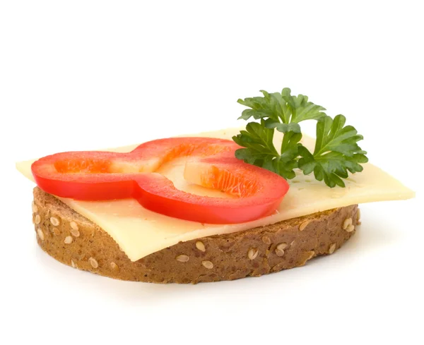 Hälsosam smörgås med grönsaker — Stockfoto