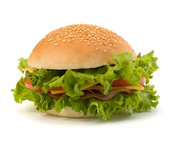 Nezdravé jídlo hamburger — Stock fotografie