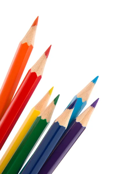 Kleuren krijt potloden bos — Stockfoto