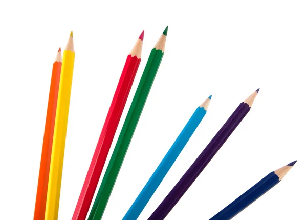 着色クレヨン鉛筆の束 — ストック写真