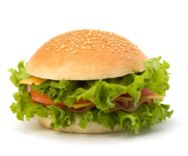Nezdravé jídlo hamburger — Stock fotografie