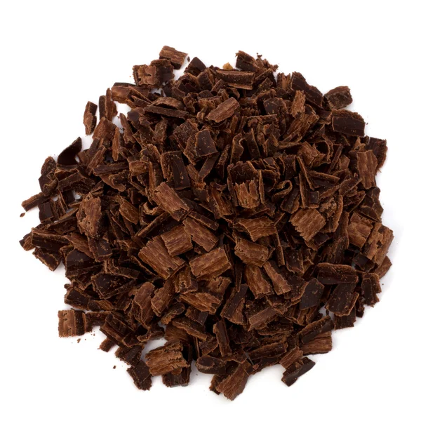 Zgnieciony stos czekoladę wiórów — Zdjęcie stockowe