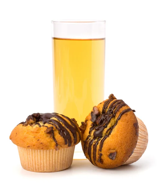 stock image Muffin and fruit juice