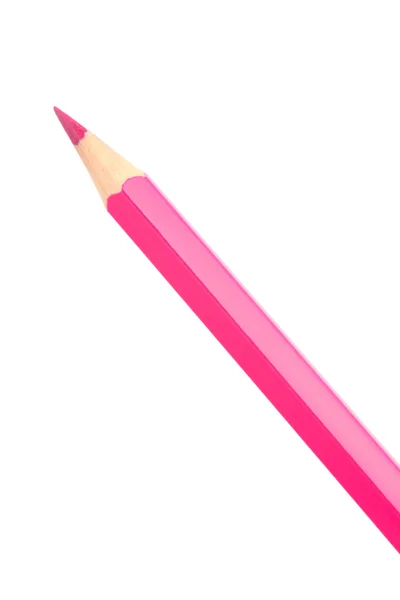 Rózsaszín színezése zsírkréta ceruza — Stock Fotó