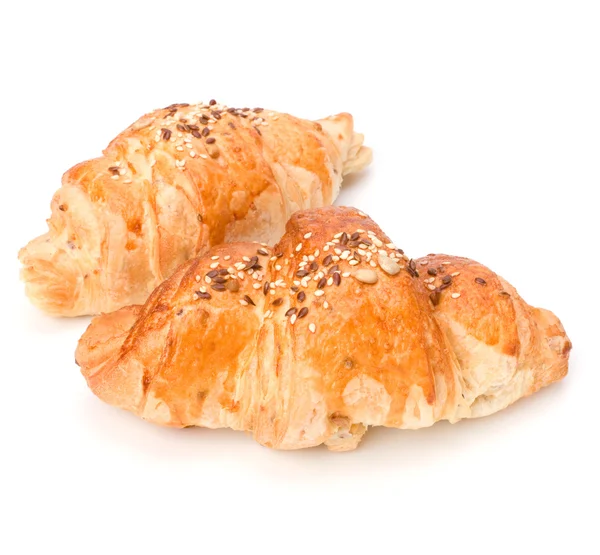 Croissant izolované na bílém pozadí — Stock fotografie