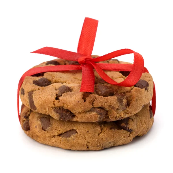 Biscuits au chocolat emballés et festifs — Photo
