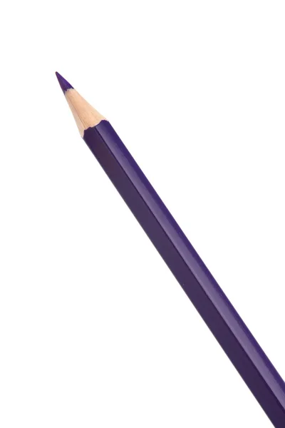 紫罗兰色着色蜡笔铅笔 — 图库照片