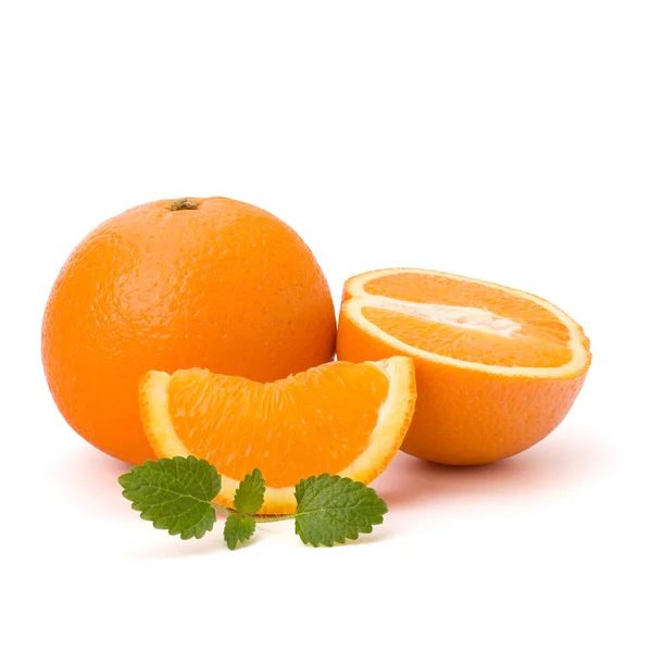 橙和柚子薄荷叶 — 图库照片