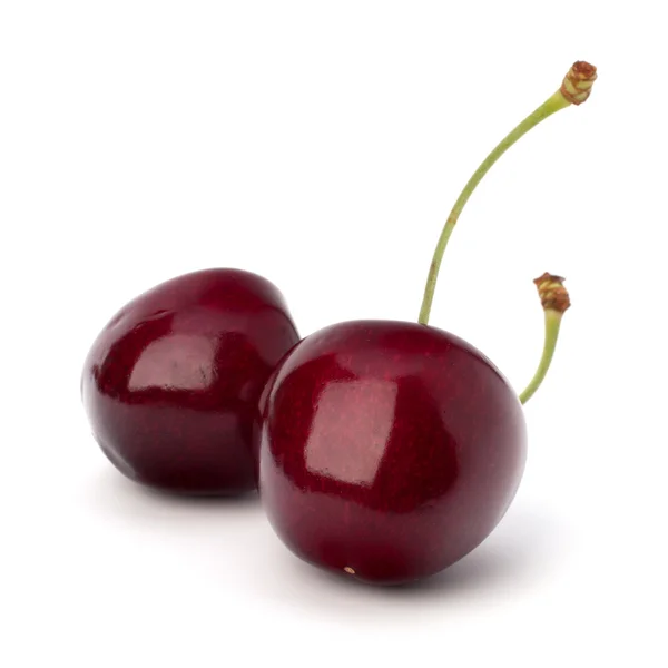 Dwa owoce wiśni — Zdjęcie stockowe