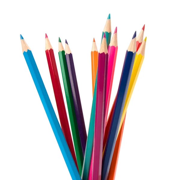 Colorear lápices de crayón manojo —  Fotos de Stock