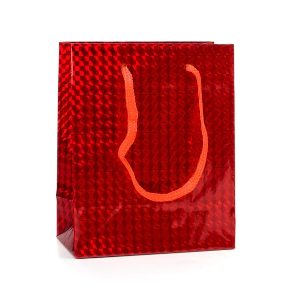 Glossy festive gift bag — Stock Photo, Image