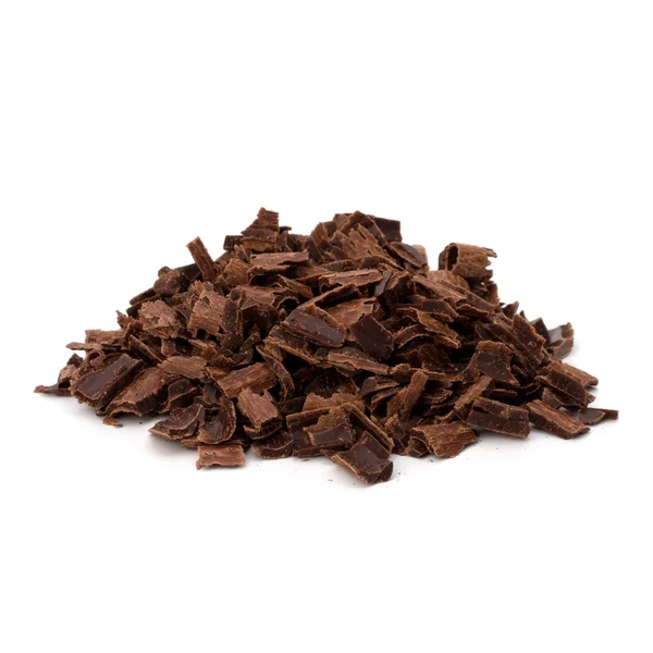 Zgnieciony stos czekoladę wiórów — Zdjęcie stockowe