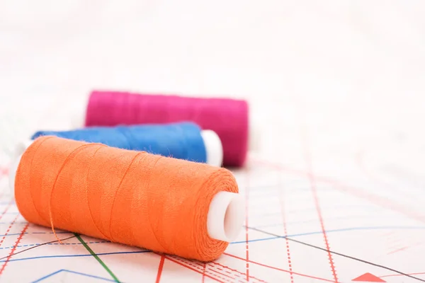 stock image Spool of thread. Sew accessories.