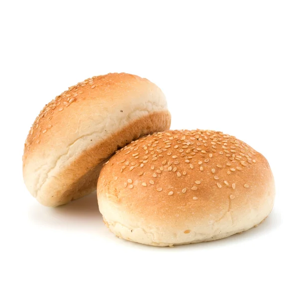 Pan sandwich redondo con semillas de sésamo —  Fotos de Stock
