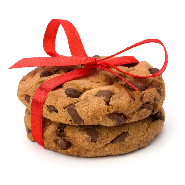 Feestelijk verpakt Chocolade gebakje koekjes — Stockfoto