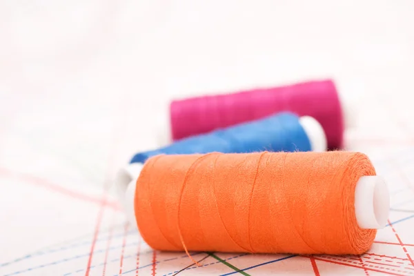 stock image Spool of thread. Sew accessories.