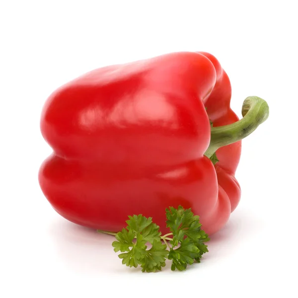 Rode peper geïsoleerd op witte achtergrond — Stockfoto
