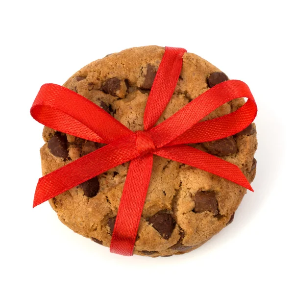Εορταστική τυλιγμένο γλύκισμα σοκολάτας μπισκότα — Φωτογραφία Αρχείου