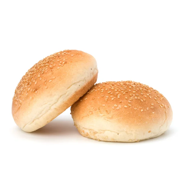 Pan sandwich redondo con semillas de sésamo —  Fotos de Stock