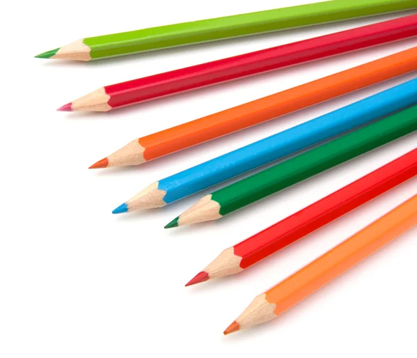Kleuren krijt potloden — Stockfoto