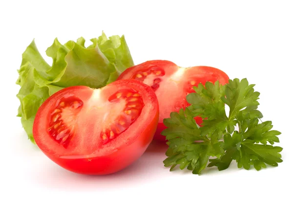 Tomaat plantaardige en sla salade — Stockfoto