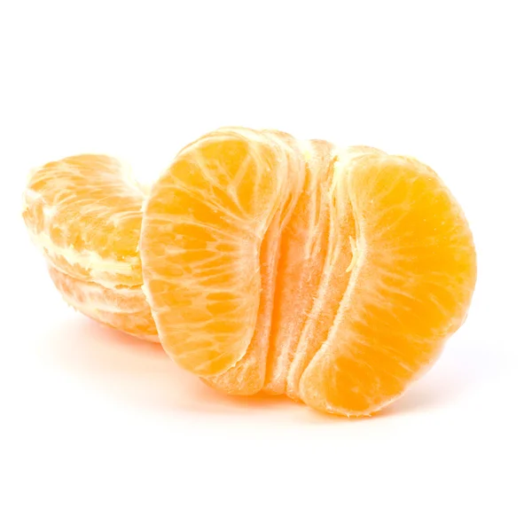 Megérett finom mandarin elszigetelt fehér background — Stock Fotó