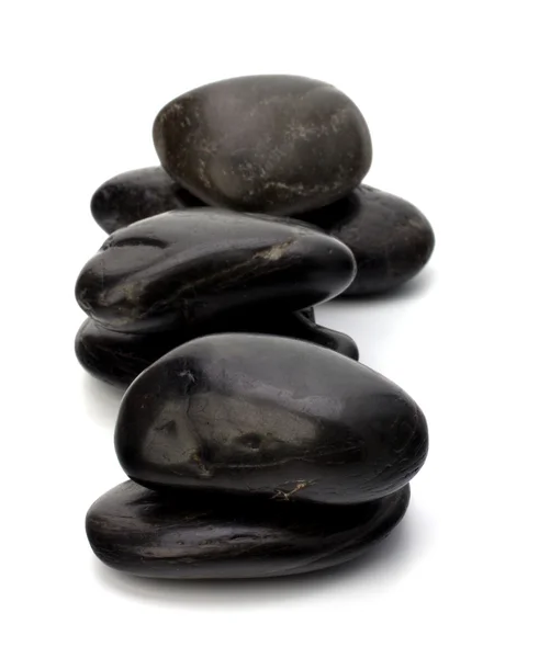 Zen stones izolovaných na bílém pozadí — Stock fotografie
