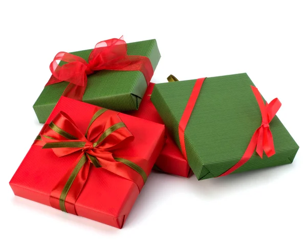 Pila de caja de regalo festivo —  Fotos de Stock