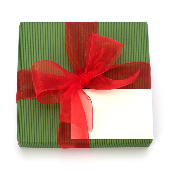 Festliche Geschenkbox — Stockfoto