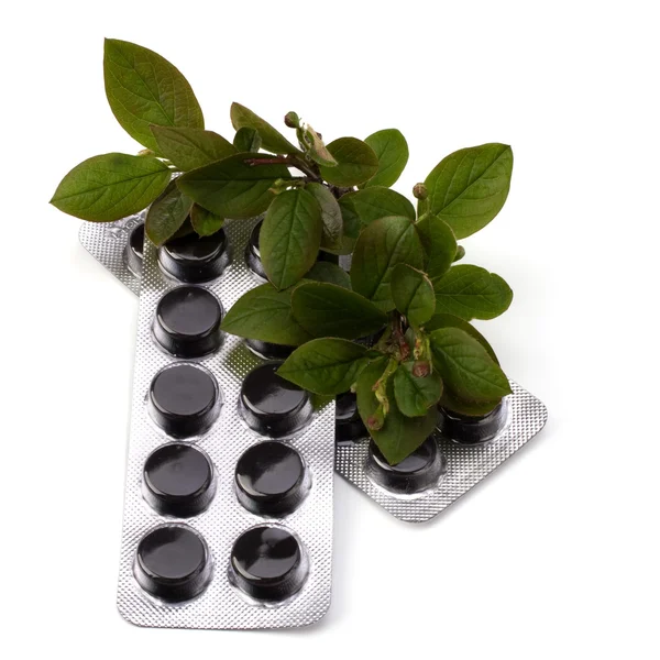 Herbal medicine isolated on white background — Stock Photo, Image
