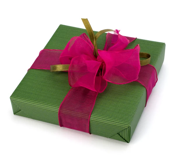 Праздничная подарочная коробка — стоковое фото