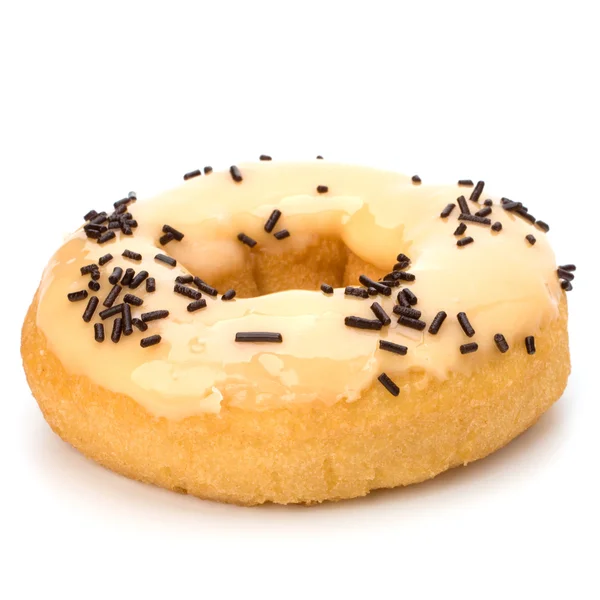 Köstliche Donut isoliert auf weißem Hintergrund — Stockfoto