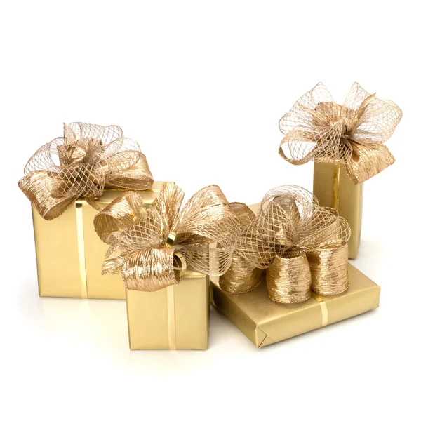Luxurious gifts isolated on white background — Stock Photo, Image