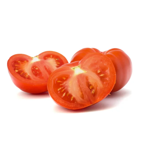 Tomaatti eristetty valkoisella pohjalla — kuvapankkivalokuva