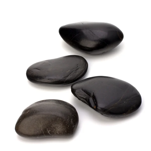 Zen pedras isoladas no fundo branco — Fotografia de Stock