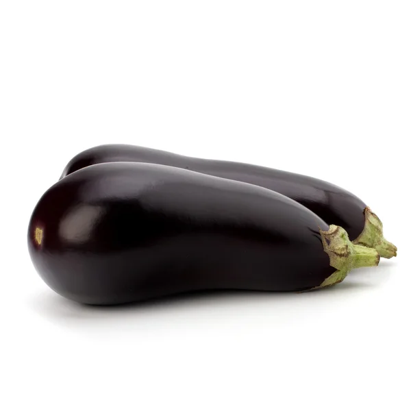 Eggplants isolated on white background close up — Stock Photo, Image