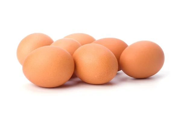 Huevos aislados sobre fondo blanco —  Fotos de Stock