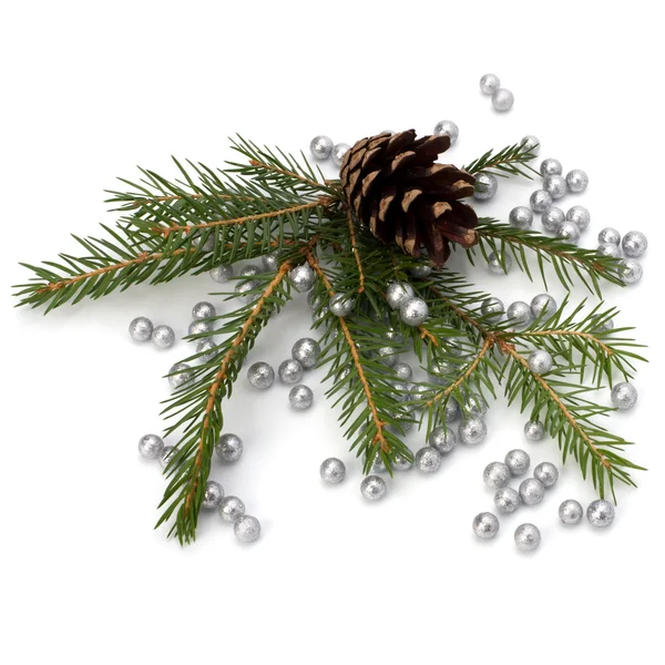 Karácsonyi dekoráció elszigetelt fehér háttér — Stock Fotó