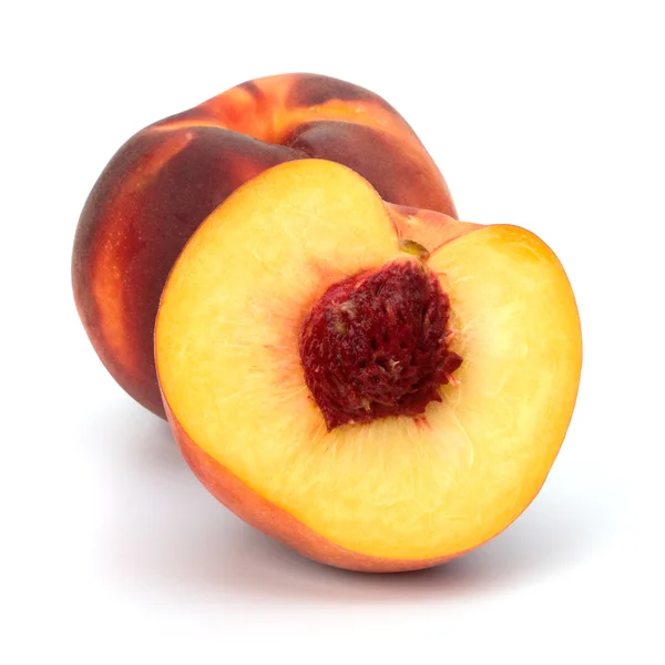 被白色背景隔离的桃子 — 图库照片