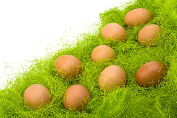 Eggs border — Stock Photo, Image