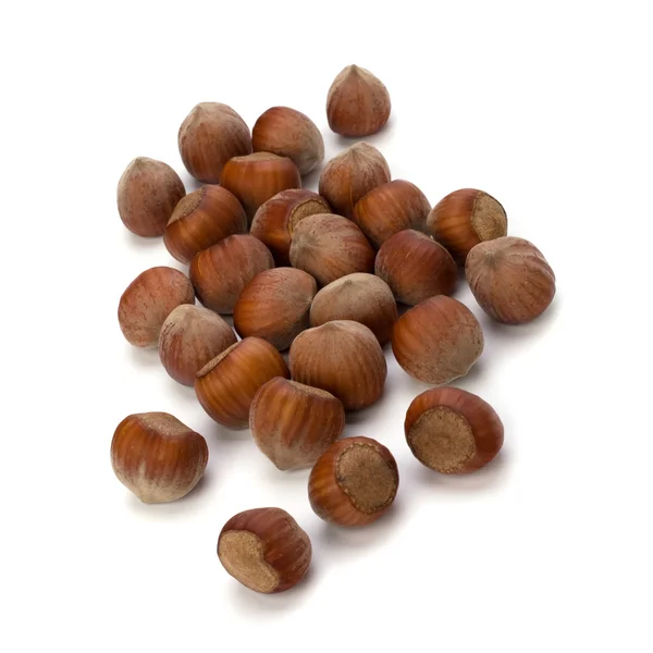 stock image Hazelnuts isolated on white background