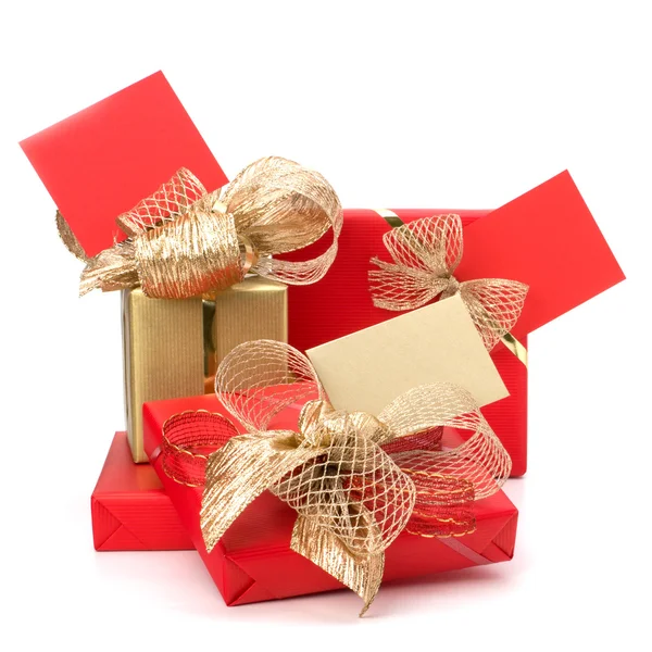 Luxurious gifts with note — Stock Photo, Image