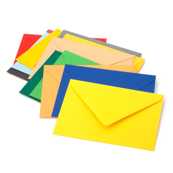 Envelopes isolated on the white background — Stock Photo, Image