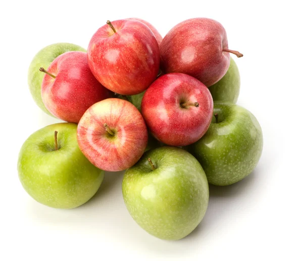Jablka izolované na bílém pozadí — Stock fotografie