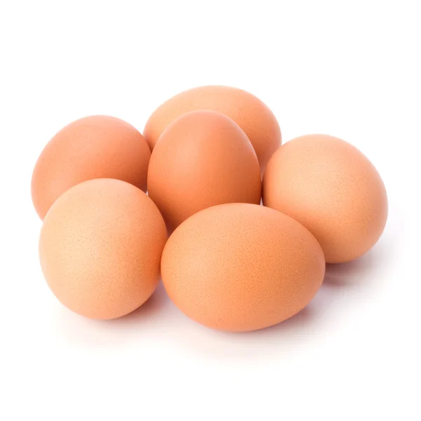 Яйця ізольовані на білому тлі — стокове фото