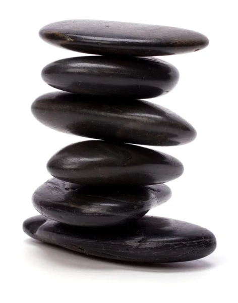 Zen sten isoleret på hvid baggrund - Stock-foto