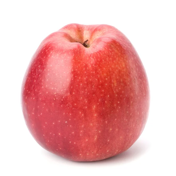Czerwone jabłko izolowane na białym tle — Zdjęcie stockowe