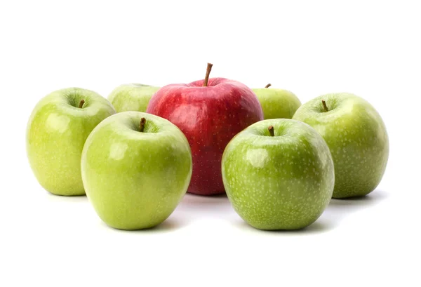Jablka izolované na bílém pozadí — Stock fotografie