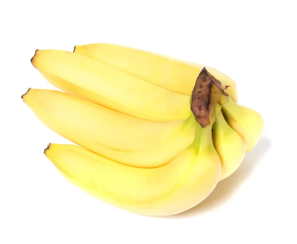 Bananer isolert på hvit bakgrunn – stockfoto